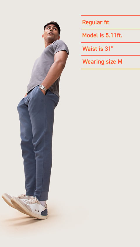 Damensch Statement Textured Jogger Tracks Honour Blue