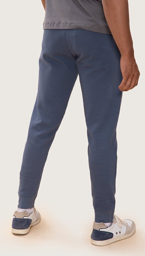 Damensch Statement Textured Jogger Tracks Honour Blue