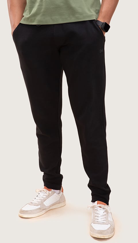 Damensch Statement Textured Jogger Stern Black