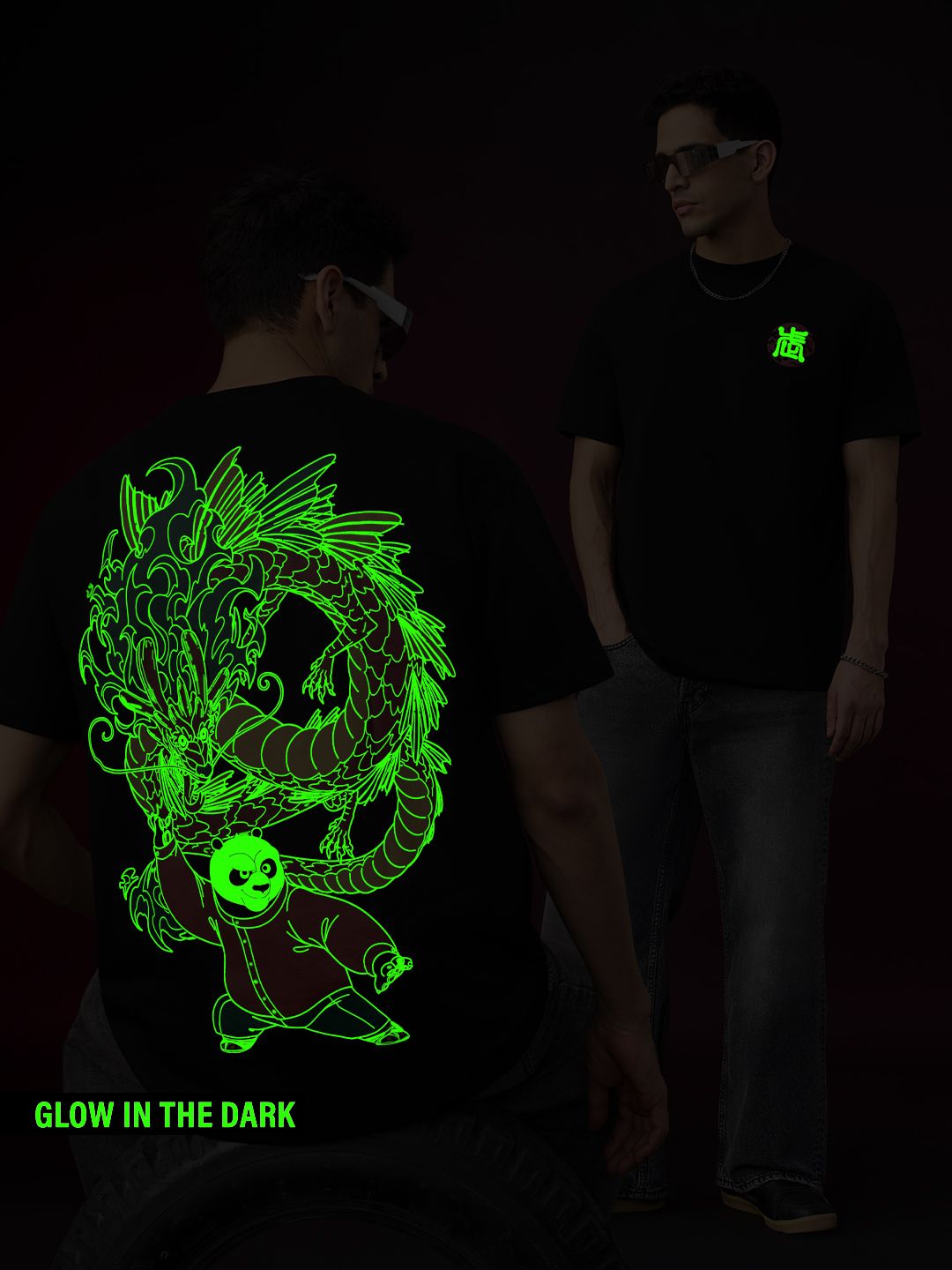 Kung Fu Panda: Glow Po Oversized Tshirt