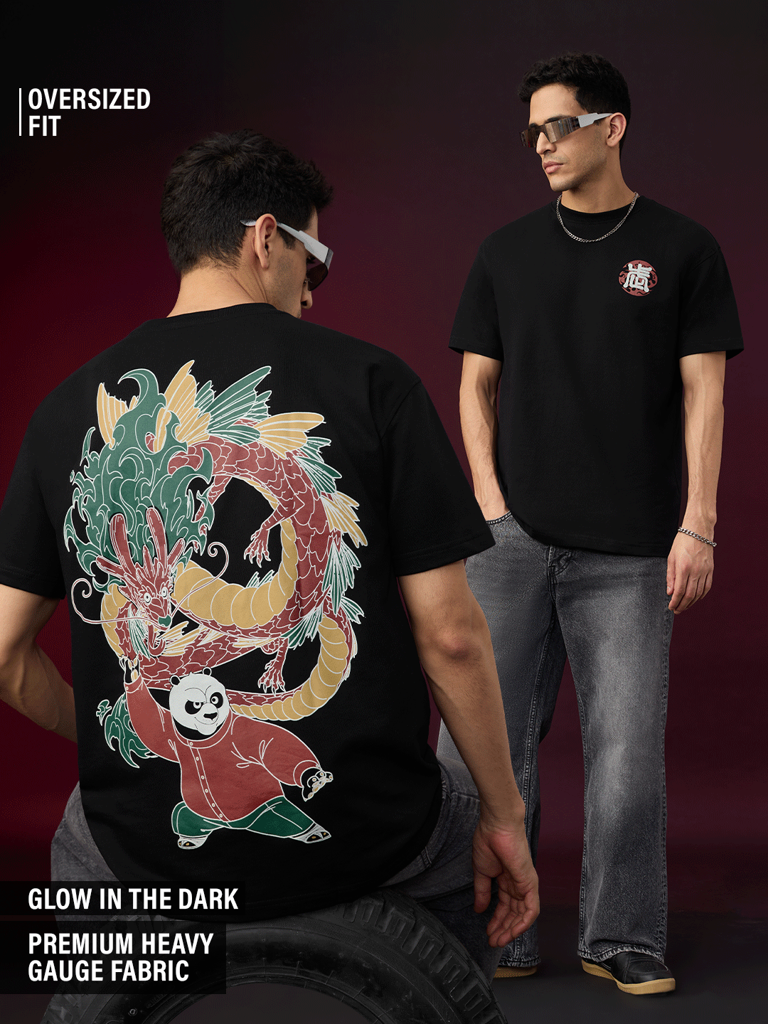 Kung Fu Panda: Glow Po Oversized Tshirt