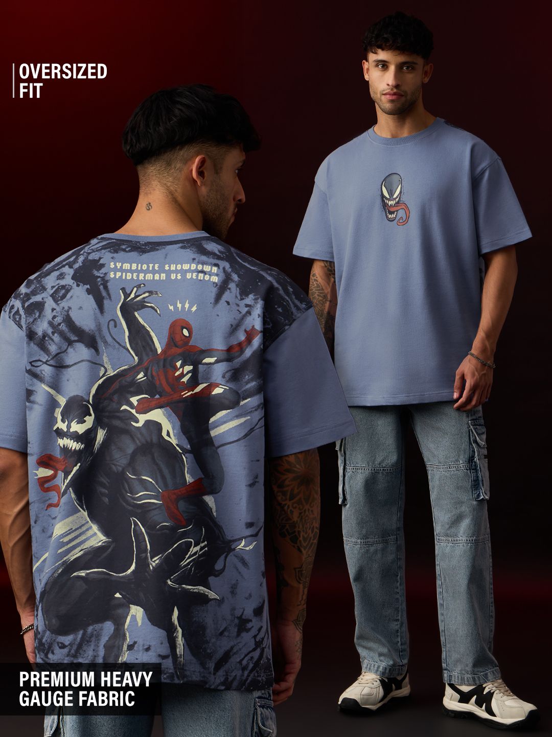 Marvel: Spider-Man Vs Venom Oversized Tshirt