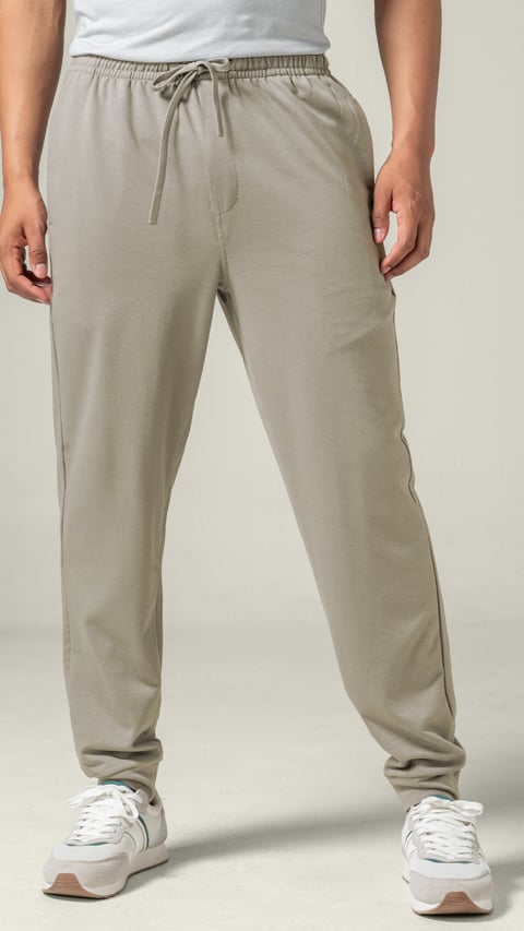 Damensch Lounge Jogger  Castle Beige Tracks