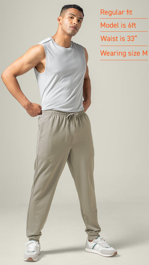 Damensch Lounge Jogger  Castle Beige Tracks