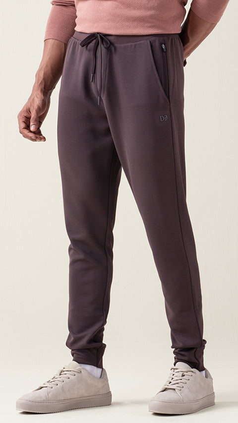 Damensch Statement Textured Jogger Dark Chocolate