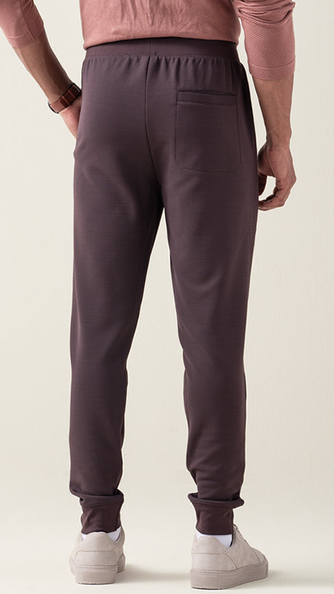 Damensch Statement Textured Jogger Dark Chocolate